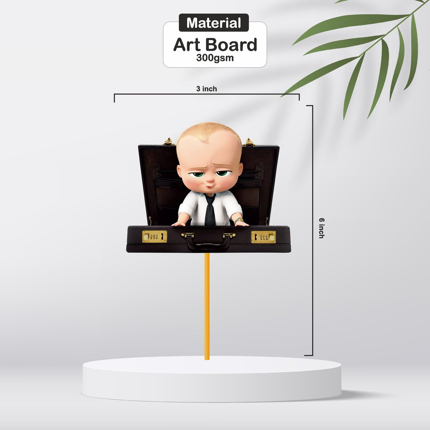 Boss Baby Theme Character Cup Caketopper
