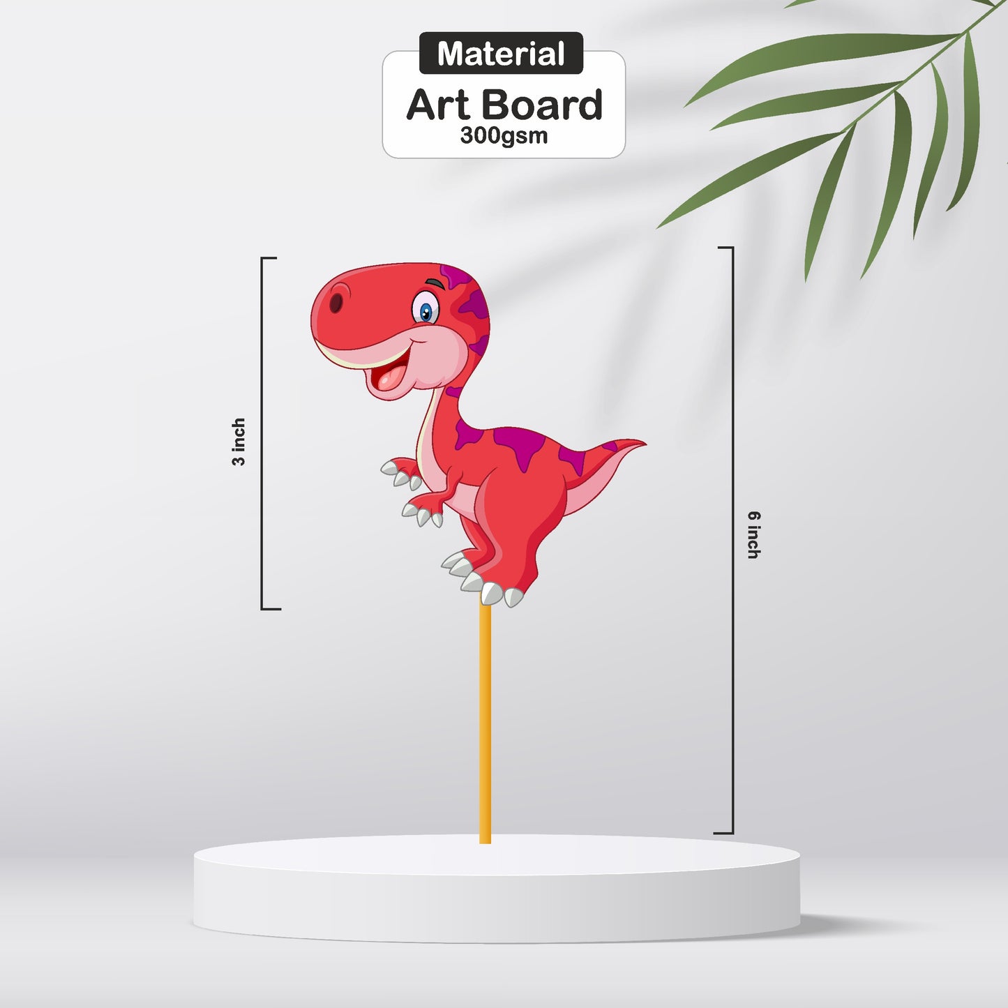 Dino Theme Cupcake Topper