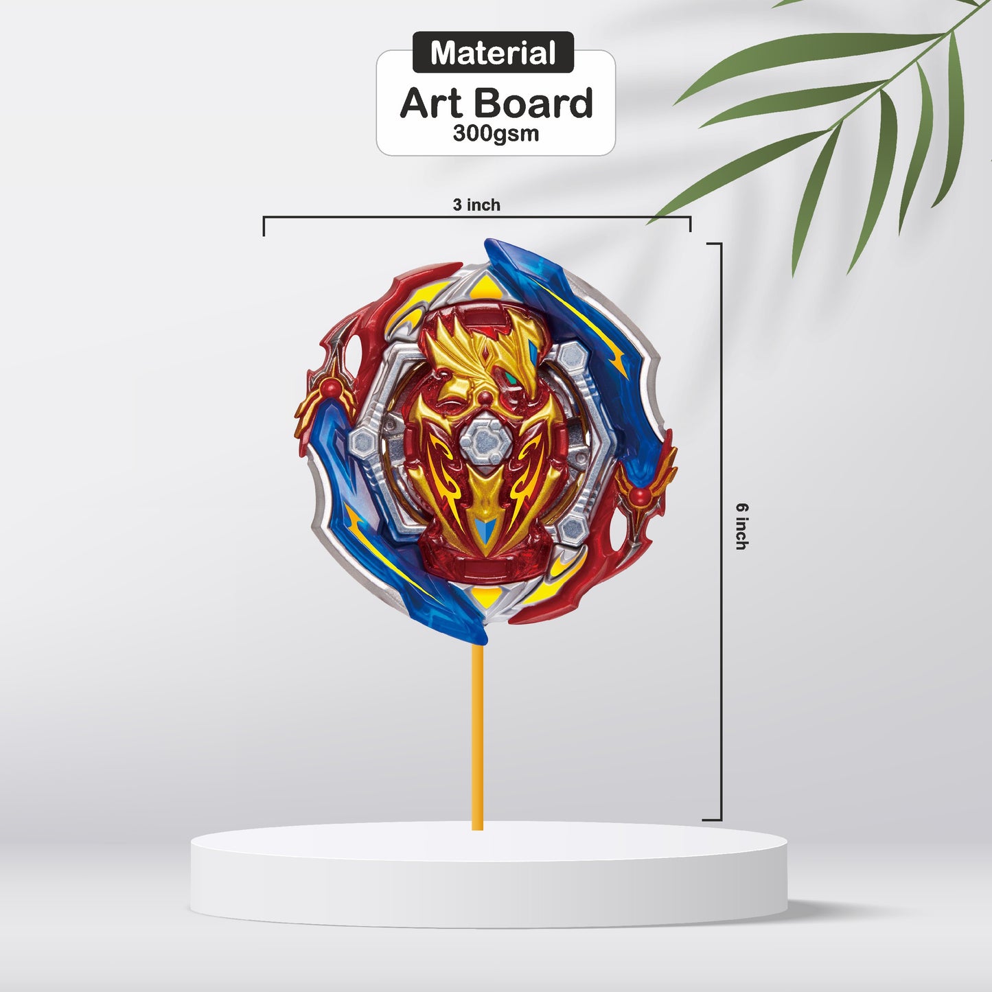 Beyblade Theme Classic Cupcake Topper