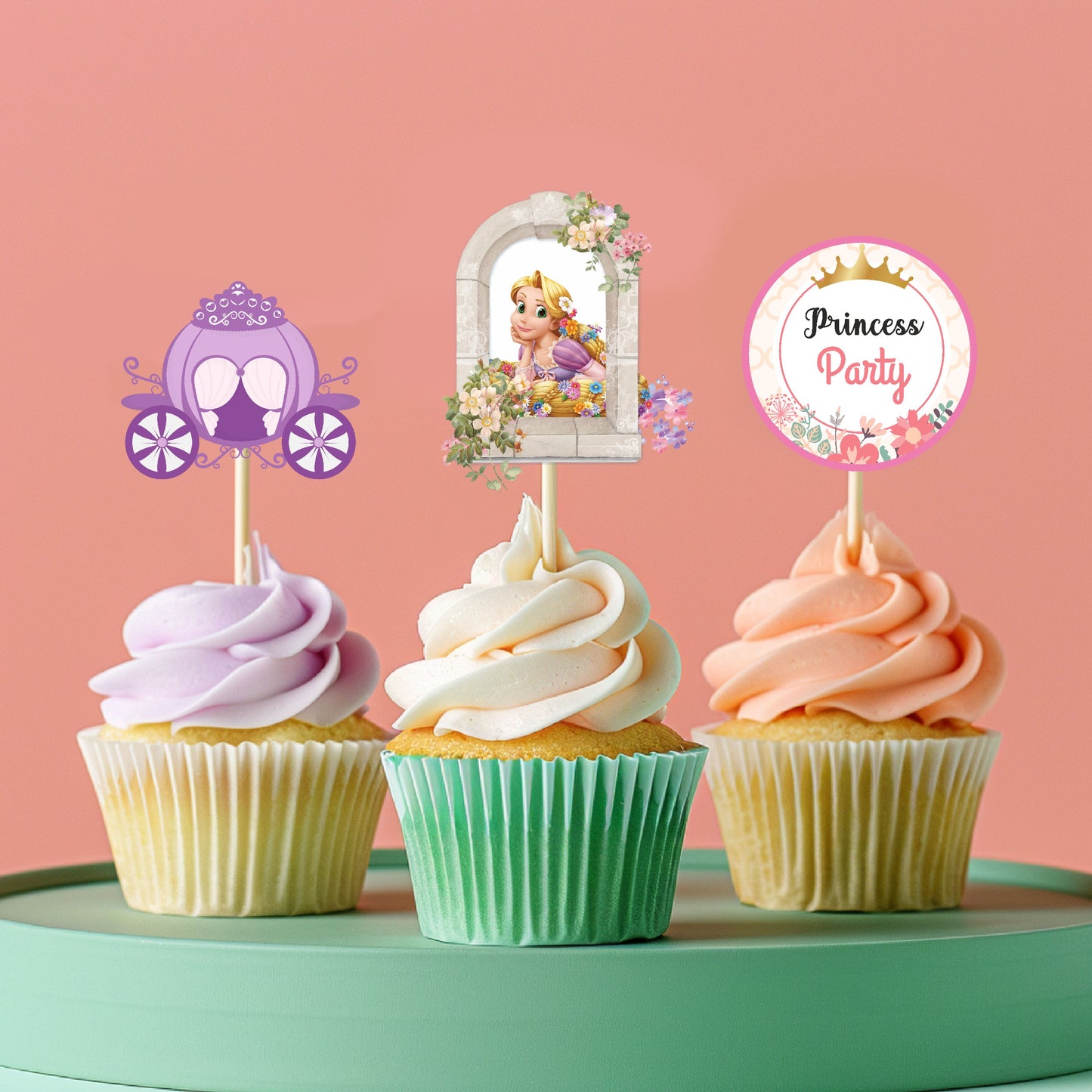 Princess Theme Classic Cupcake Topper