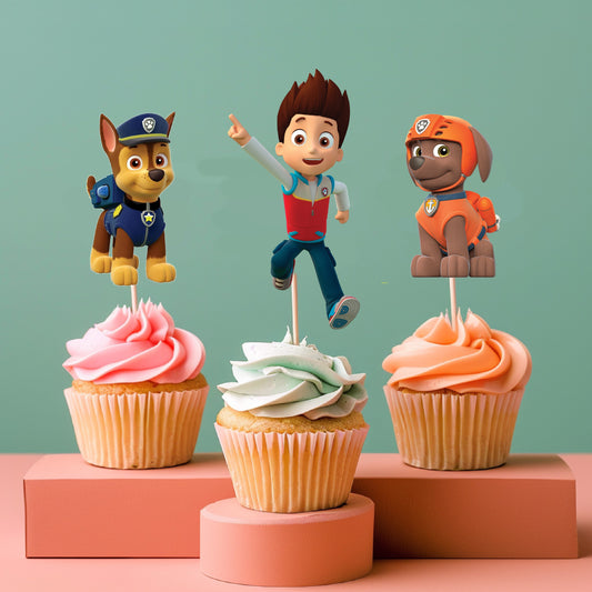 Paw Patrol Theme Cupcake Topper