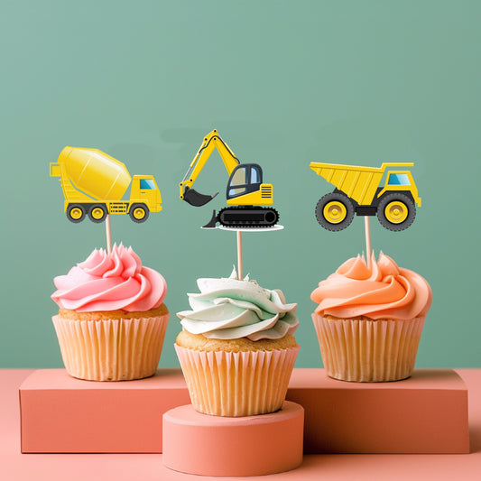Construction Theme Cupcake Topper