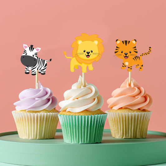 Jungle Theme Classic Cupcake Topper