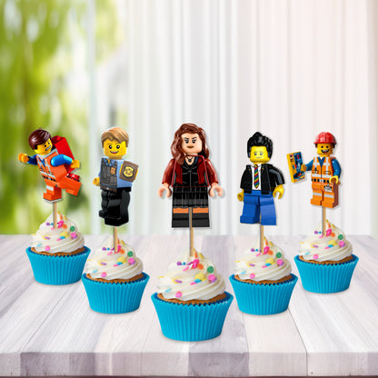 LEGO Theme Cupcake Toppers My Store