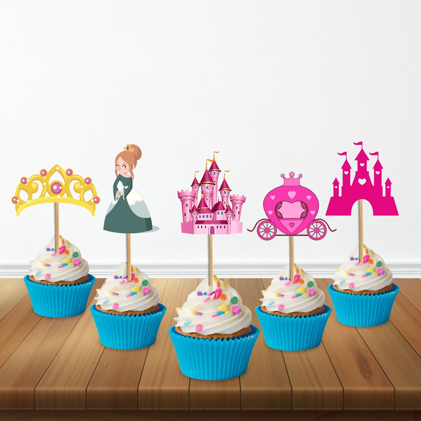 Princess Theme Classic Cupcake Topper