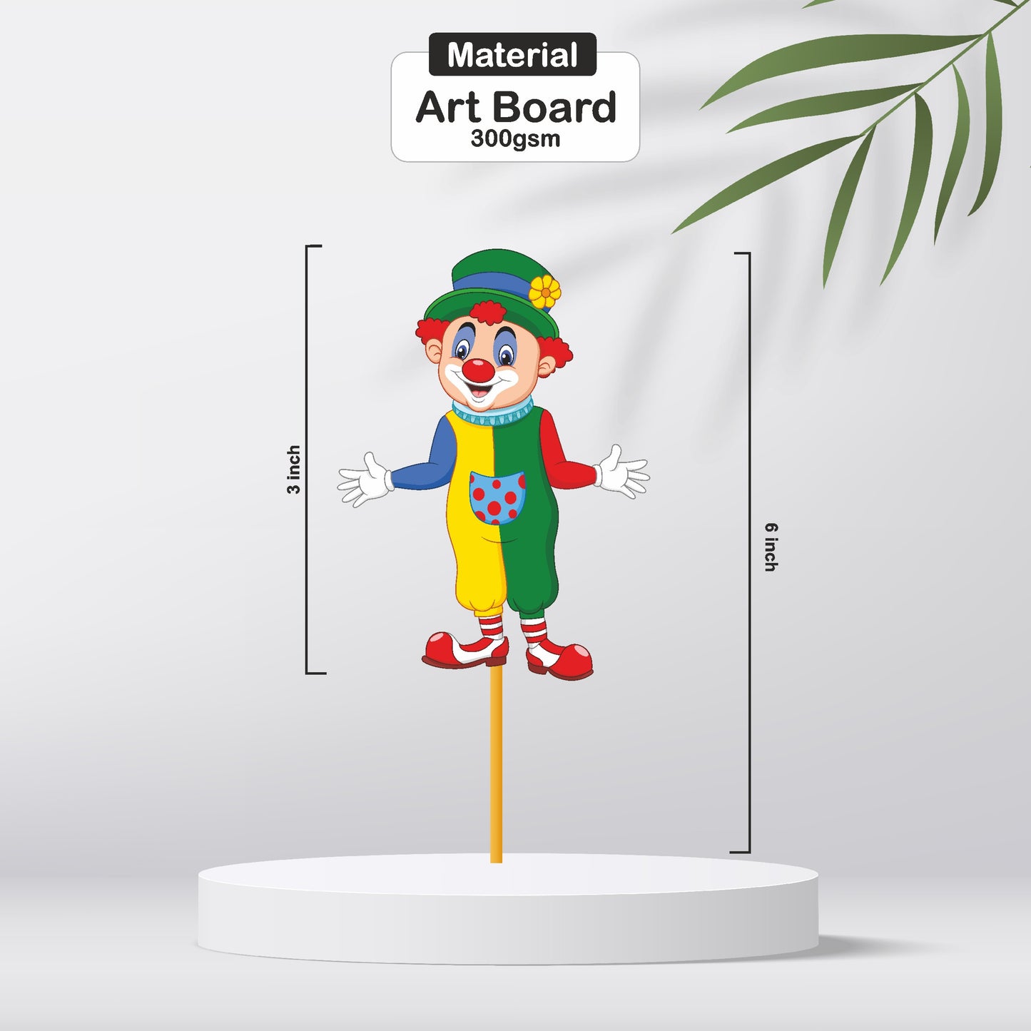 Carnival Theme Character Cupcake Topper
