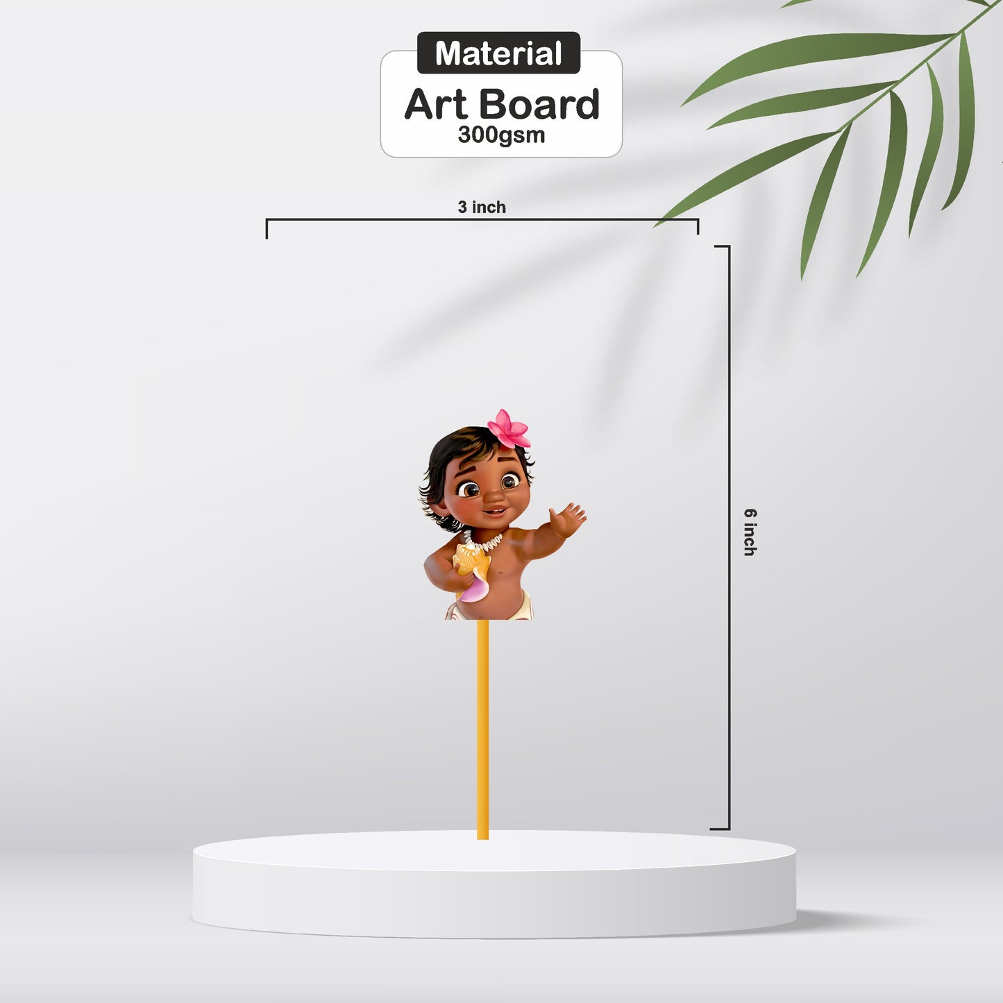 Moana Theme Classic Cup Caketopper