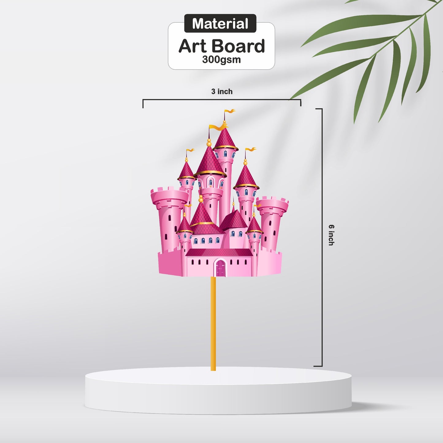 Princess Theme Classic Cupcake Topper