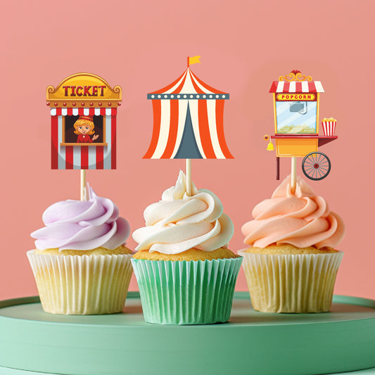 Carnival Theme Cupcake Topper