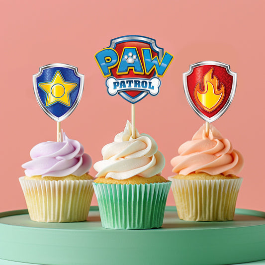 Paw Patrol Theme icon Cupcake Topper