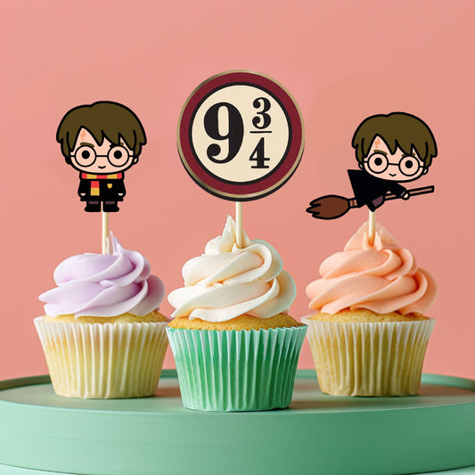 Harry Potter Theme Classic Cupcake Topper