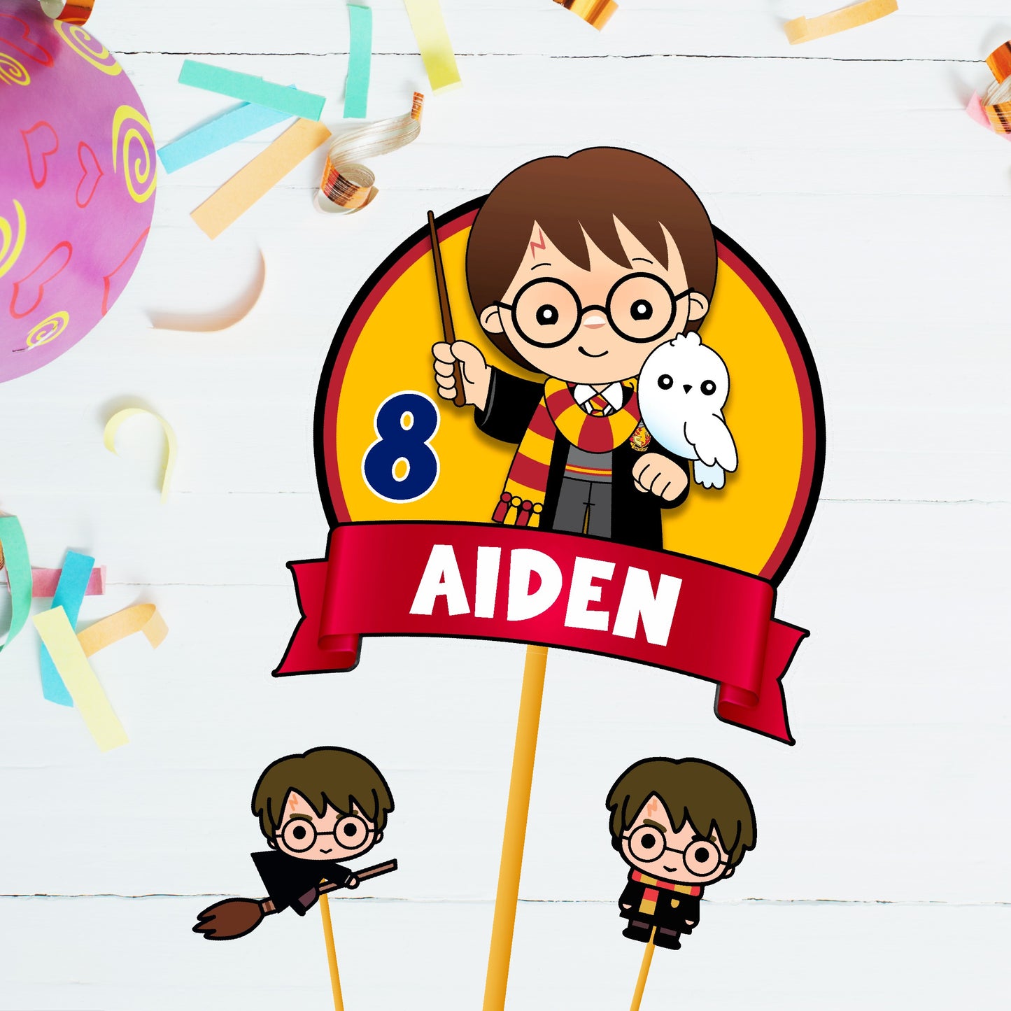 Harry Potter Theme Customized Caketopper