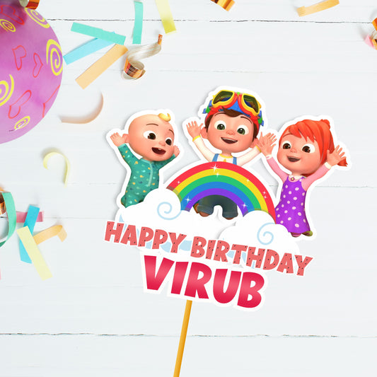 Cocomelon Theme Caketopper