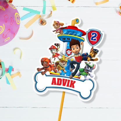 Paw Patrol Theme Caketopper