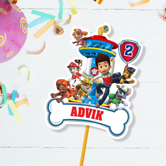 Paw Patrol Theme Caketopper