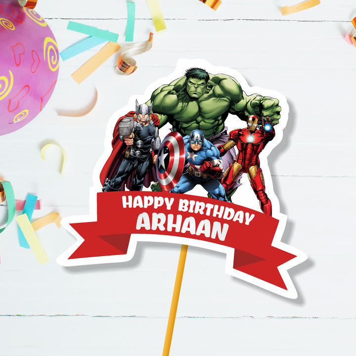 Avengers Theme Caketopper
