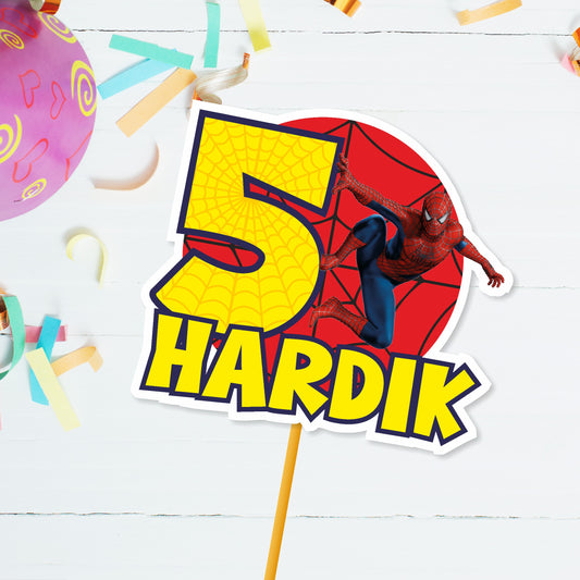 Spiderman Theme Caketopper
