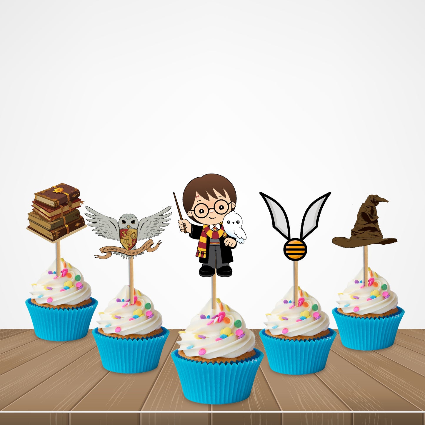 Harry Potter Theme Classic Cupcake Topper