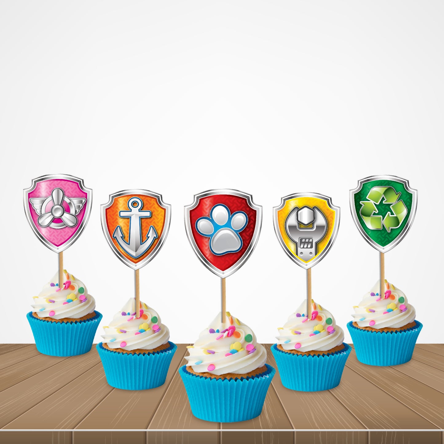 Paw Patrol Theme icon Cupcake Topper