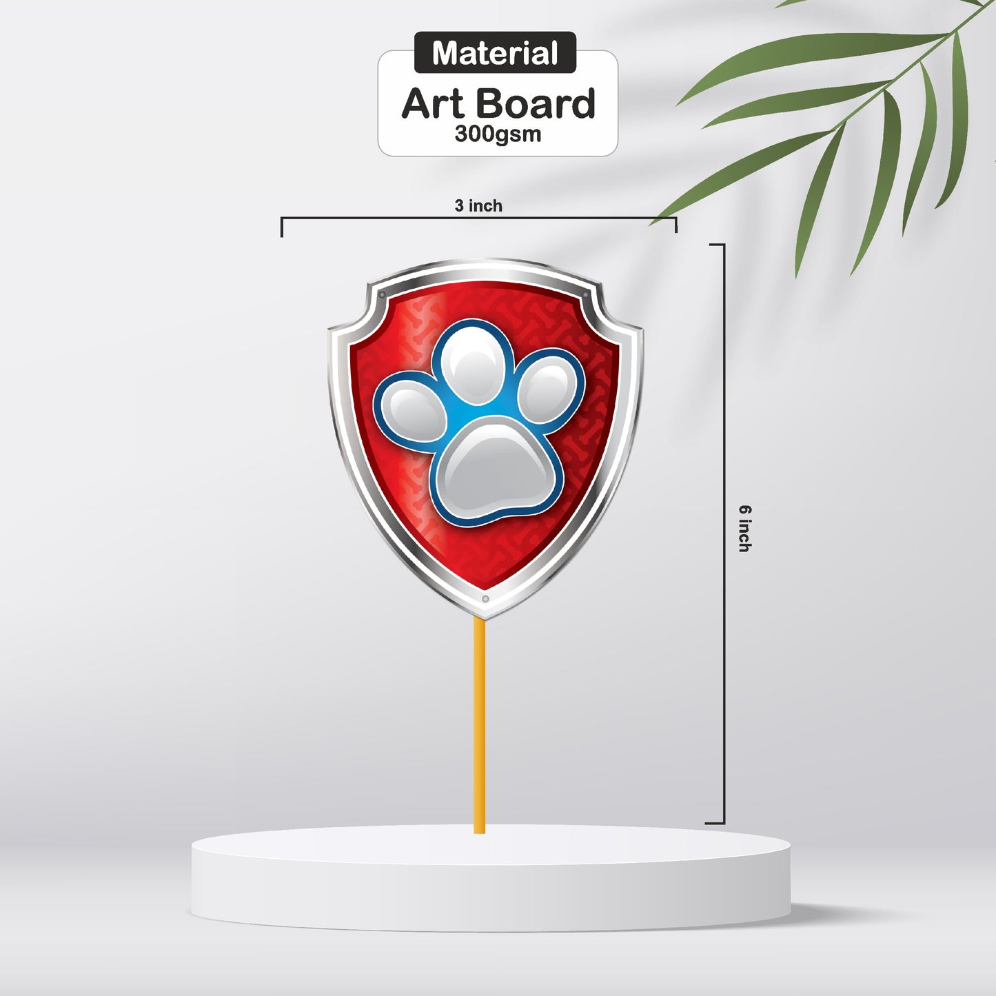 Paw Patrol Theme icon Cupcake Topper