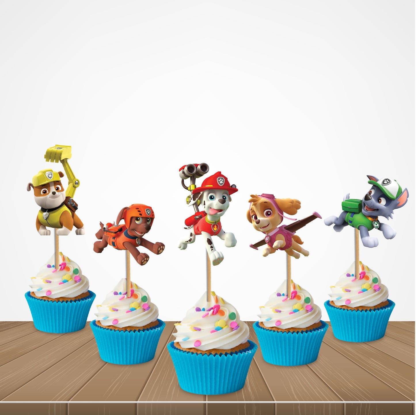 Paw Patrol Theme Classic Cupcake Topper