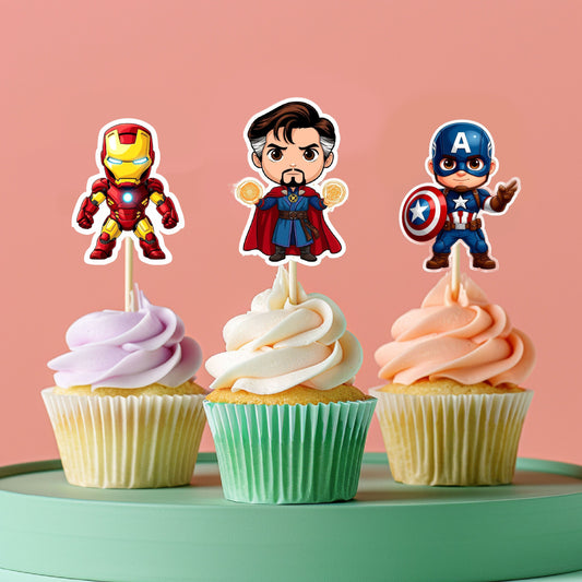 Avengers Theme Classic Cupcake Topper