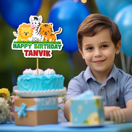 Jungle Theme Cake Topper