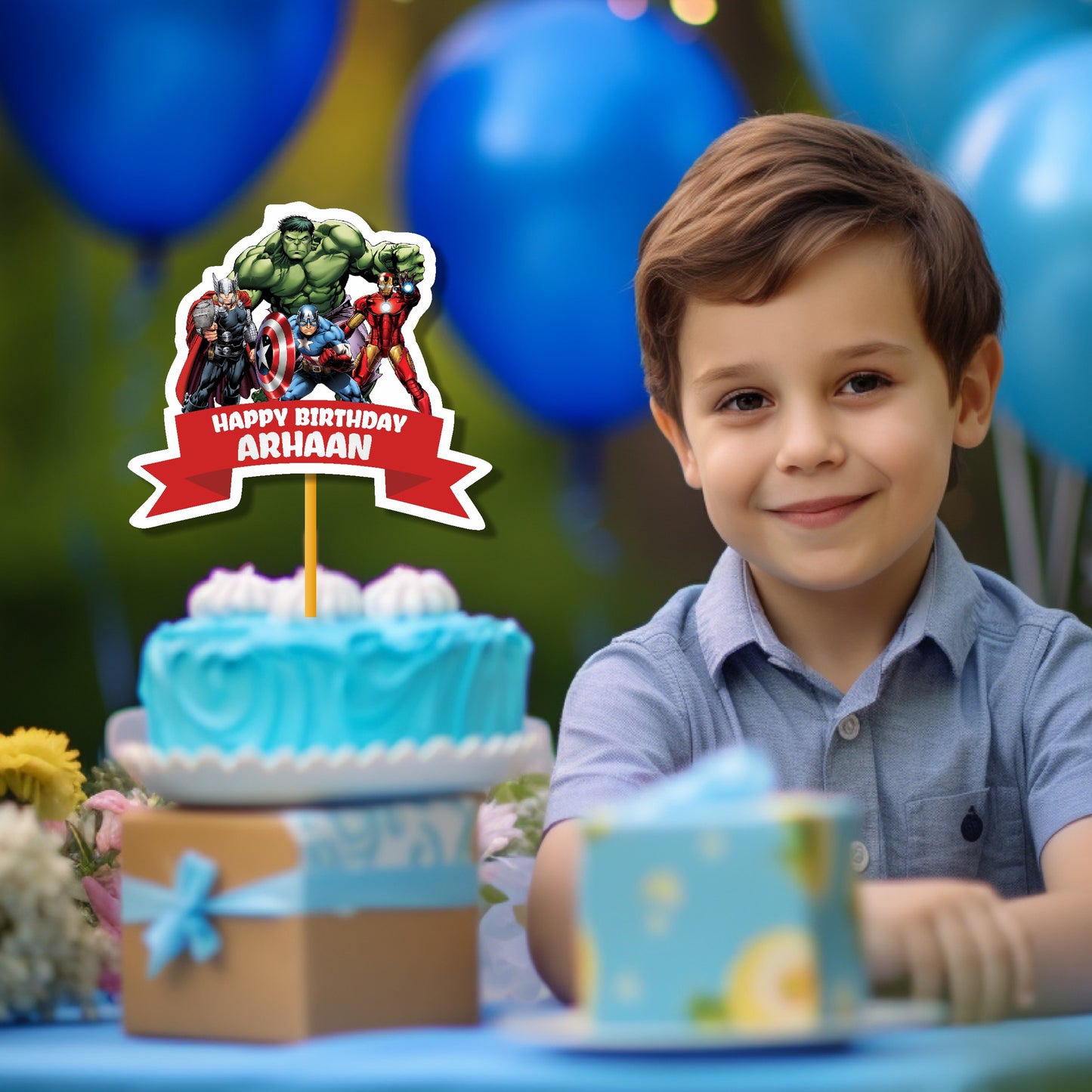 Avengers Theme Caketopper