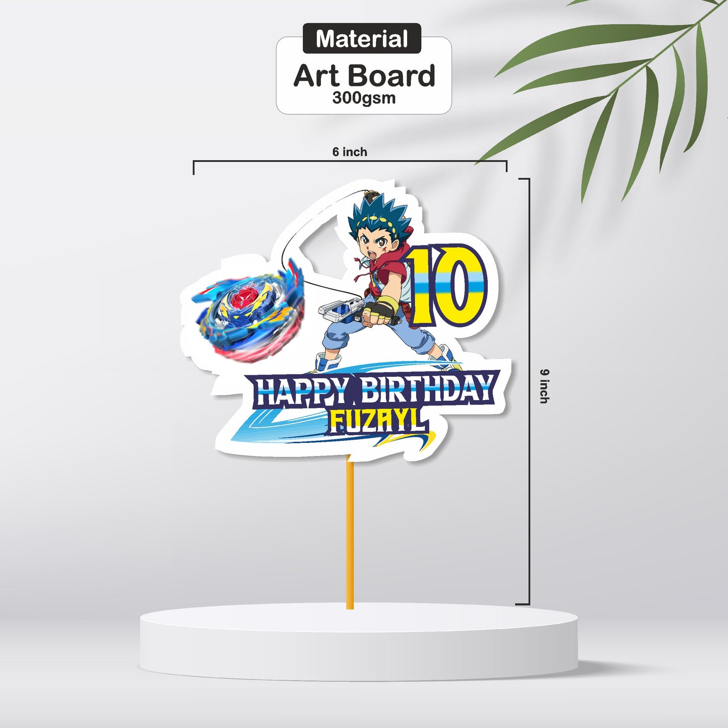 Beyblade Theme Cake topper