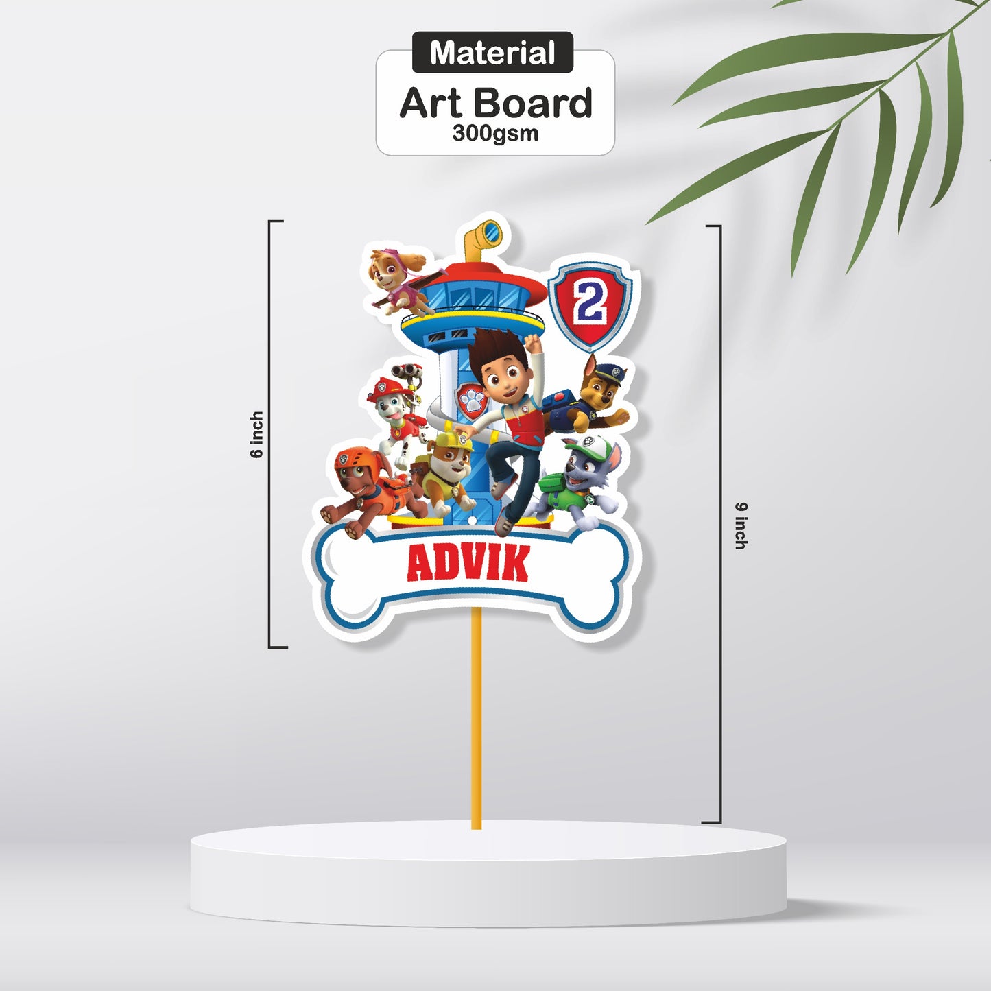 Paw Patrol Theme Caketopper