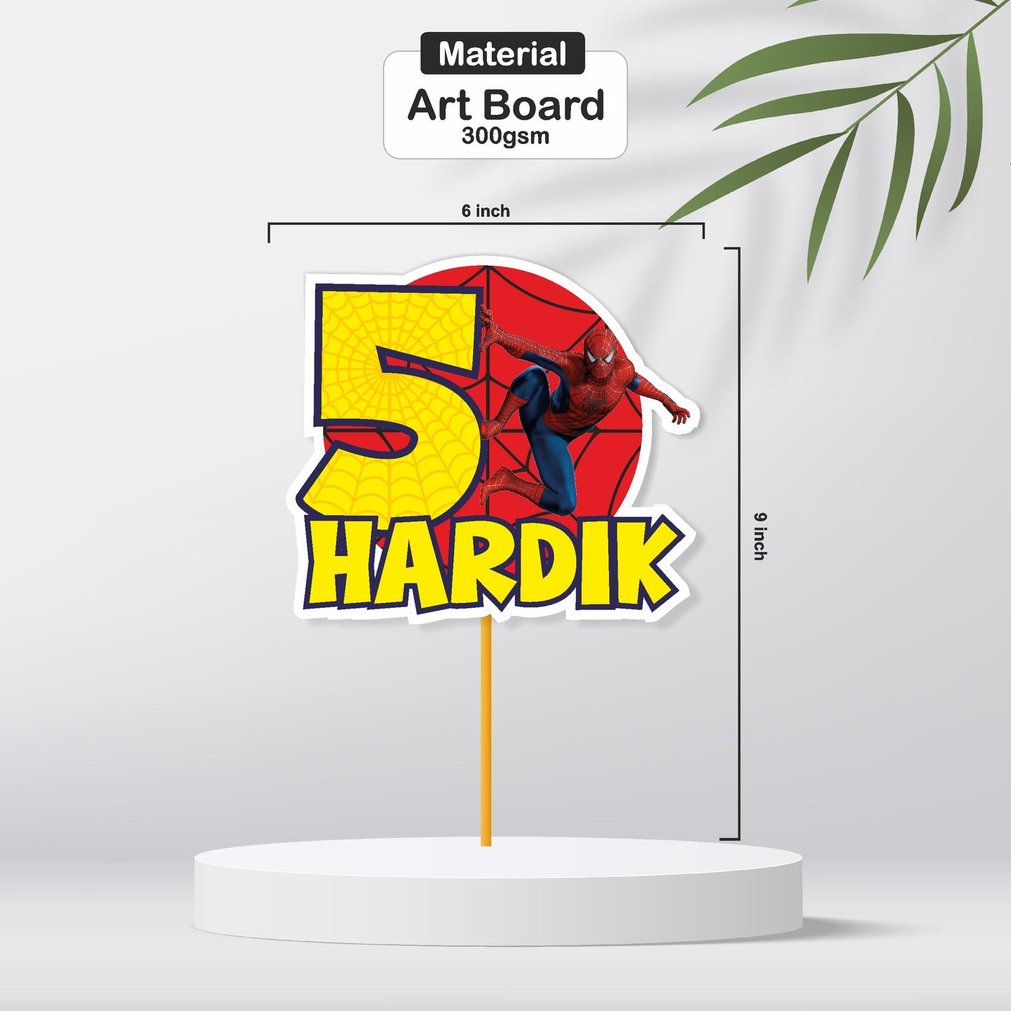 Spiderman Theme Caketopper