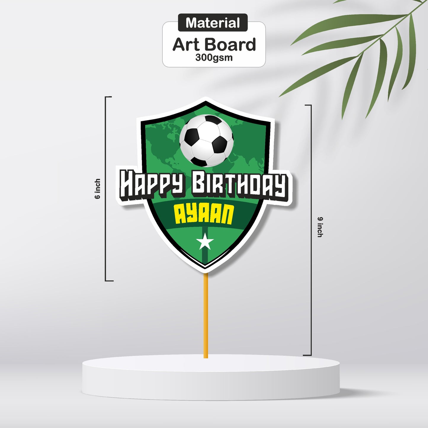 Football Theme Cake Topper