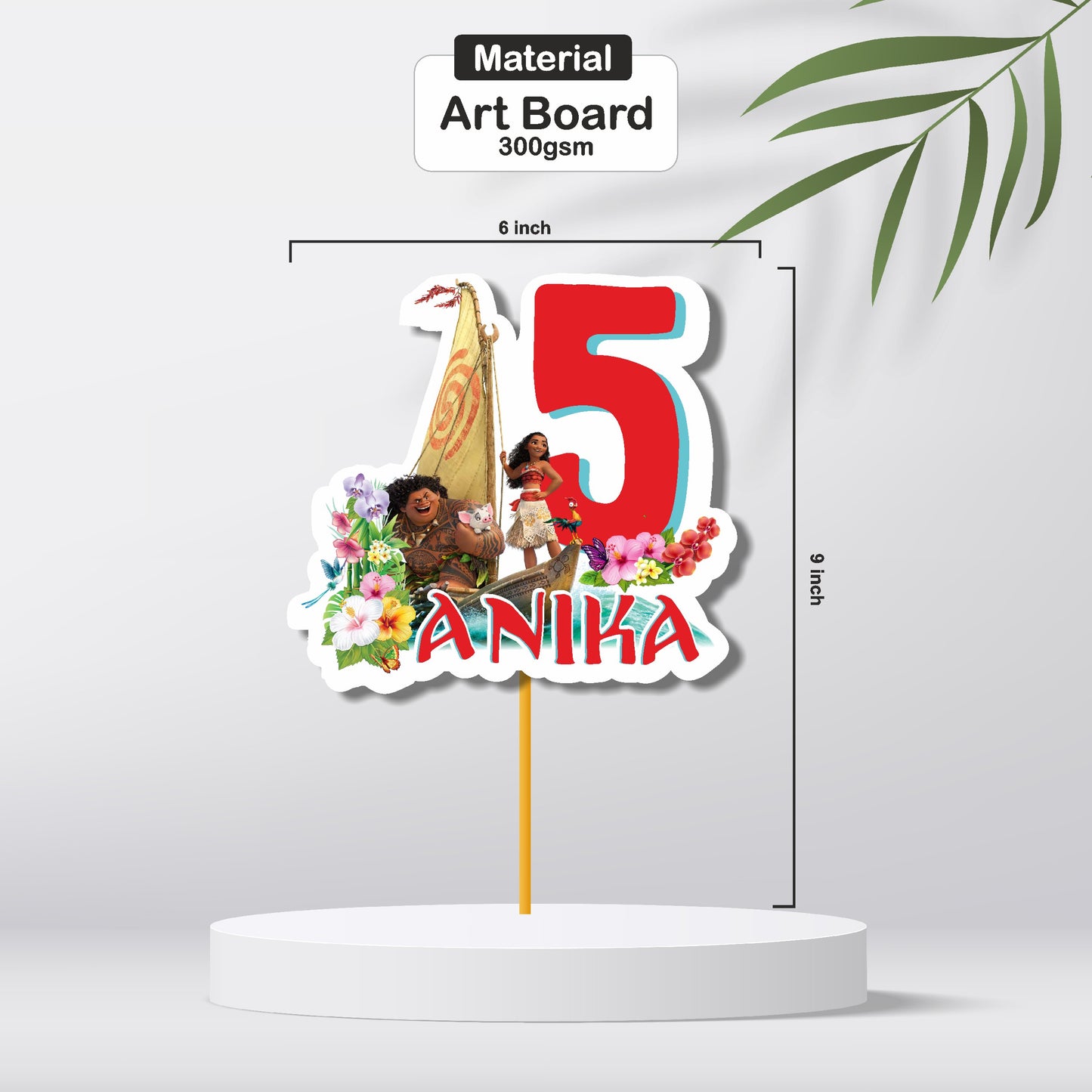 Moana Theme Cake topper