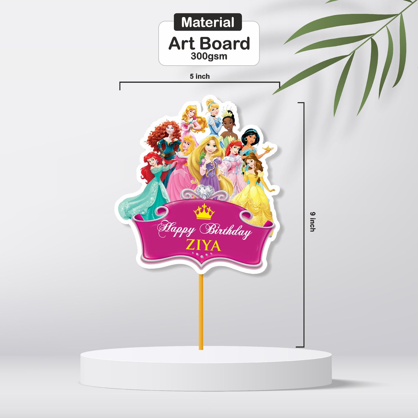 Princess Theme Caketopper