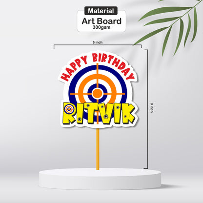 Nerf Gun Theme Personalized Caketopper My Store