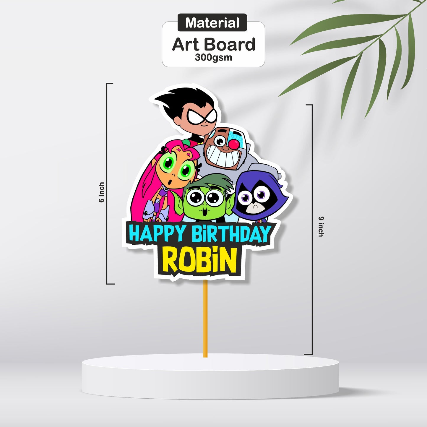 Teen Titans Theme Caketopper