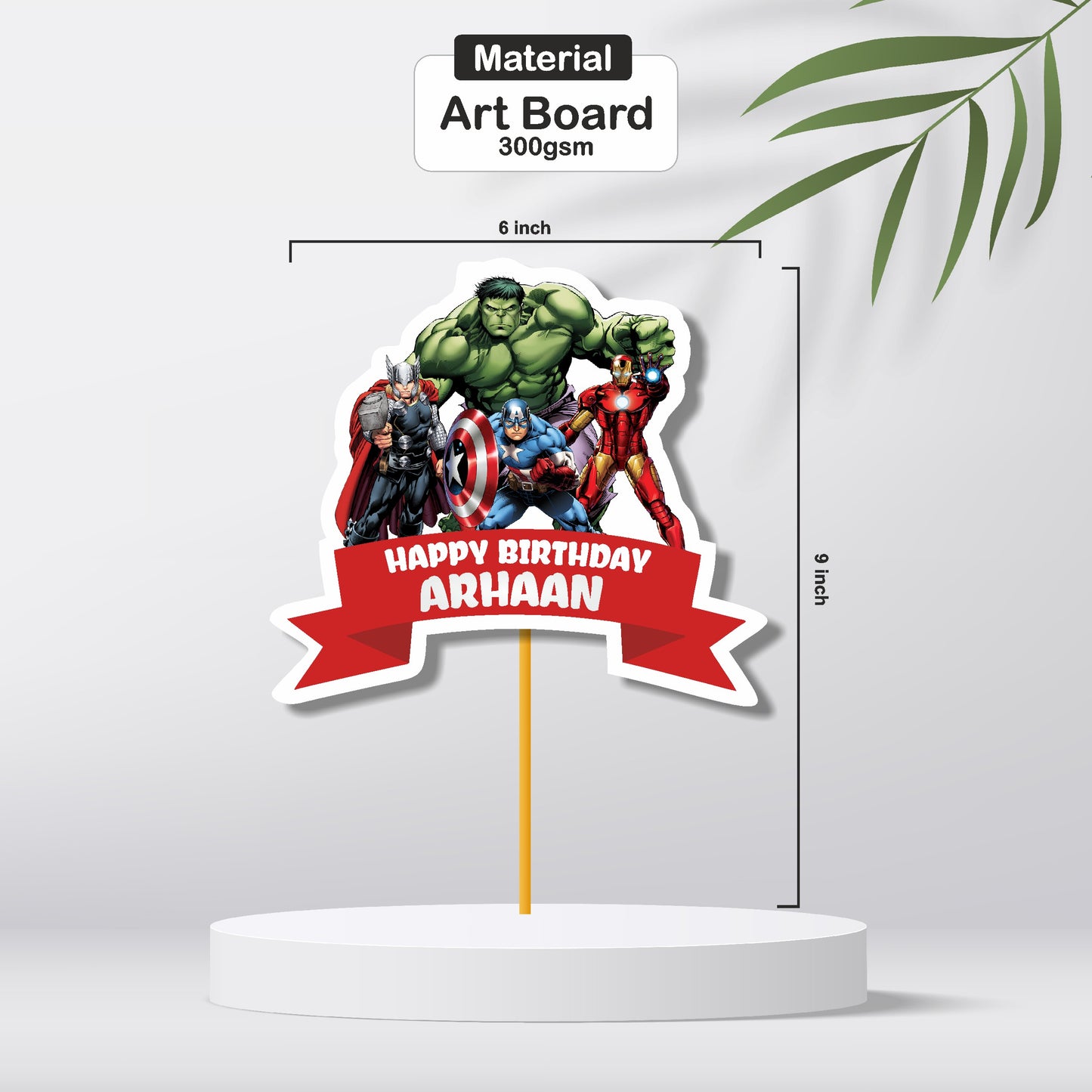 Avengers Theme Caketopper