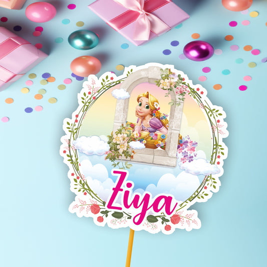 Princess Theme Personalized Caketopper