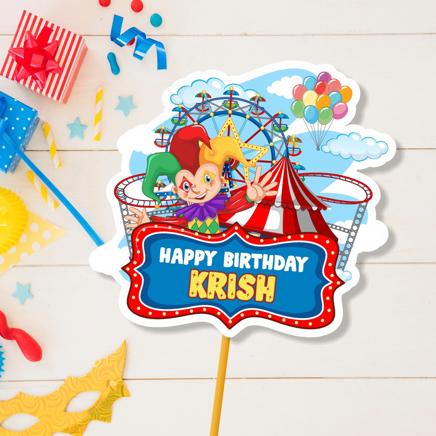 Carnival Theme Classic Caketopper