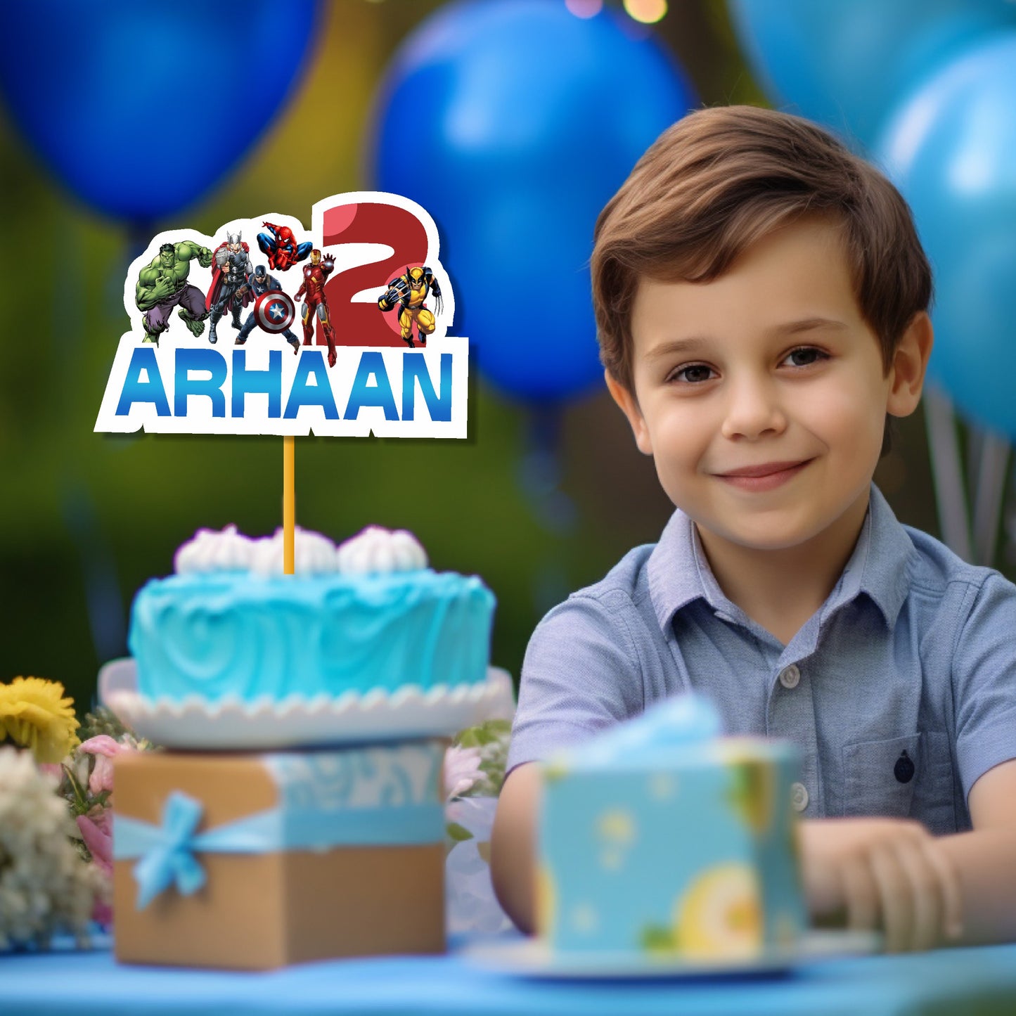 Avengers Theme Classic-2 Caketopper