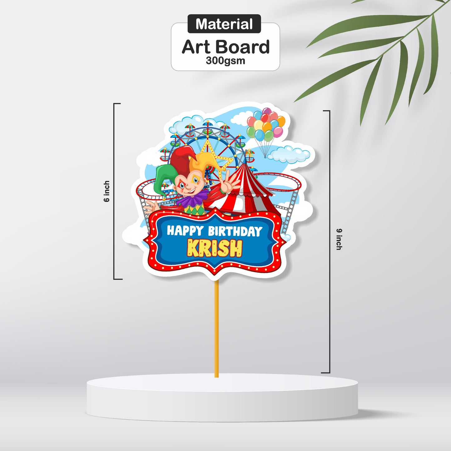 Carnival Theme Classic Caketopper