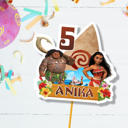 Moana Theme Customized Cake topper My Store