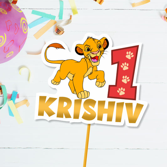 Lion King Theme Cake Topper