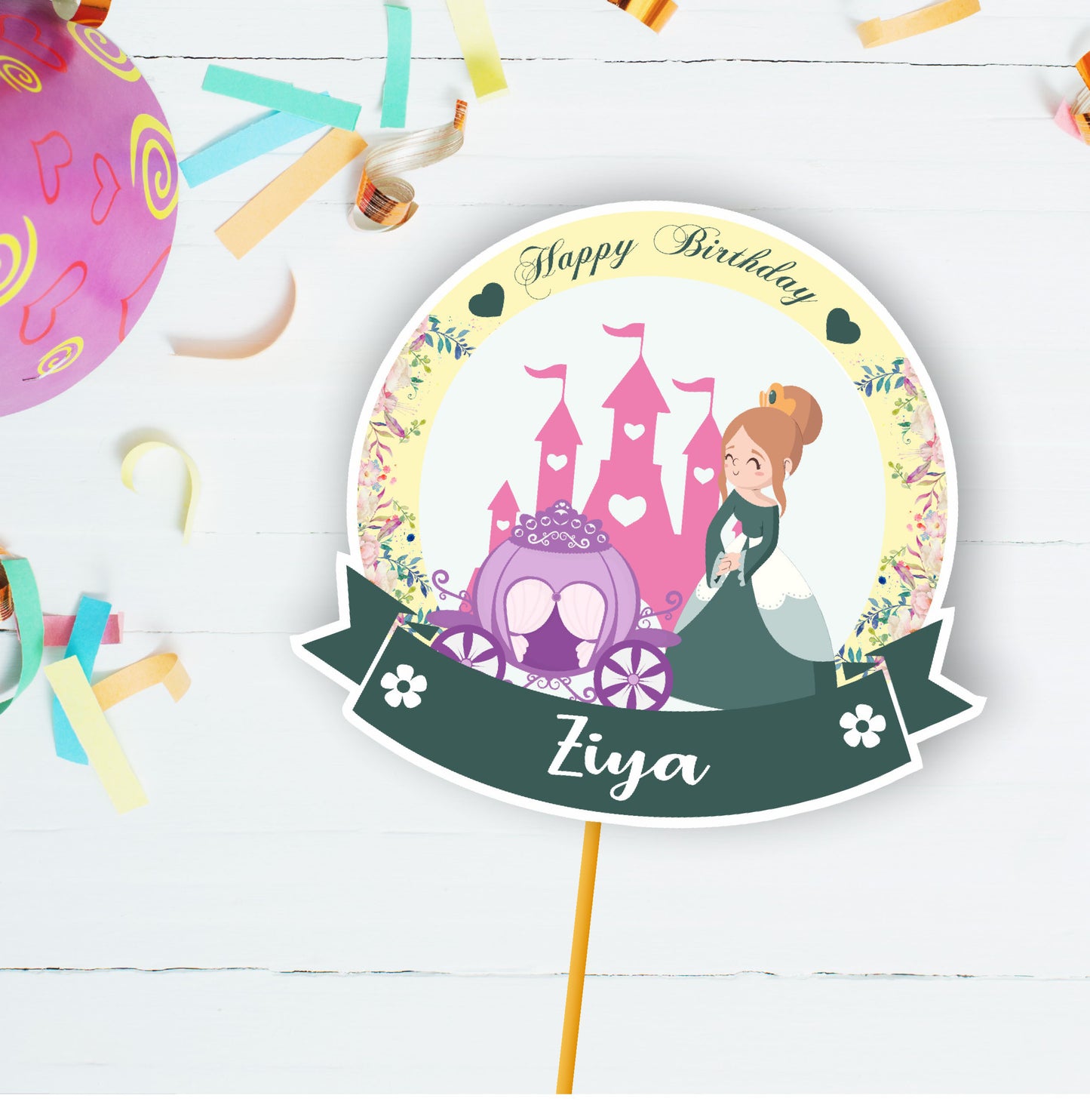 Princess Theme Classic Caketopper