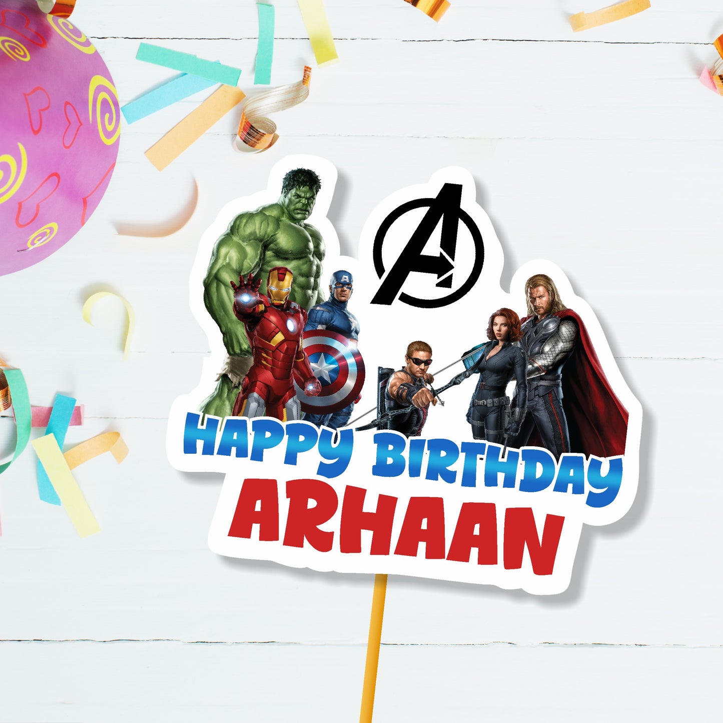 Avengers Theme Classic-1 Caketopper