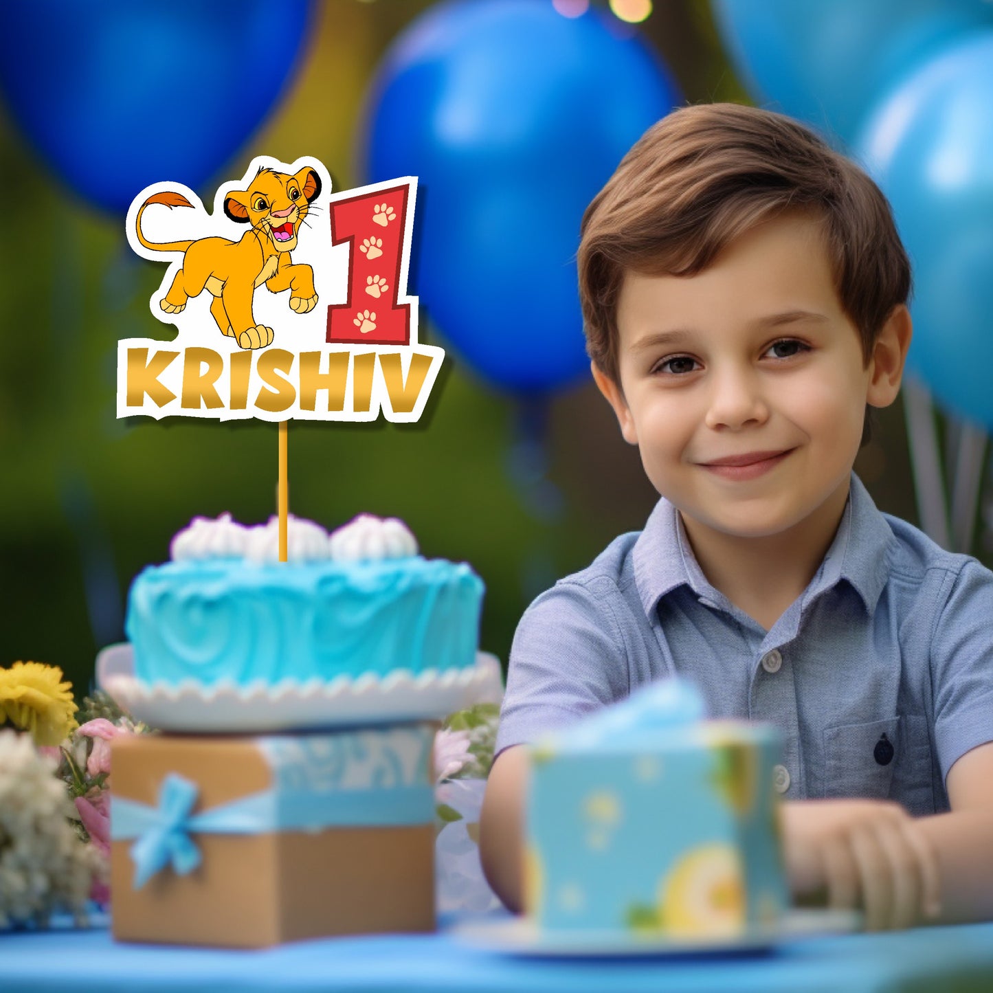 Lion King Theme Cake Topper