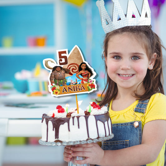 Moana Theme Customized Cake topper