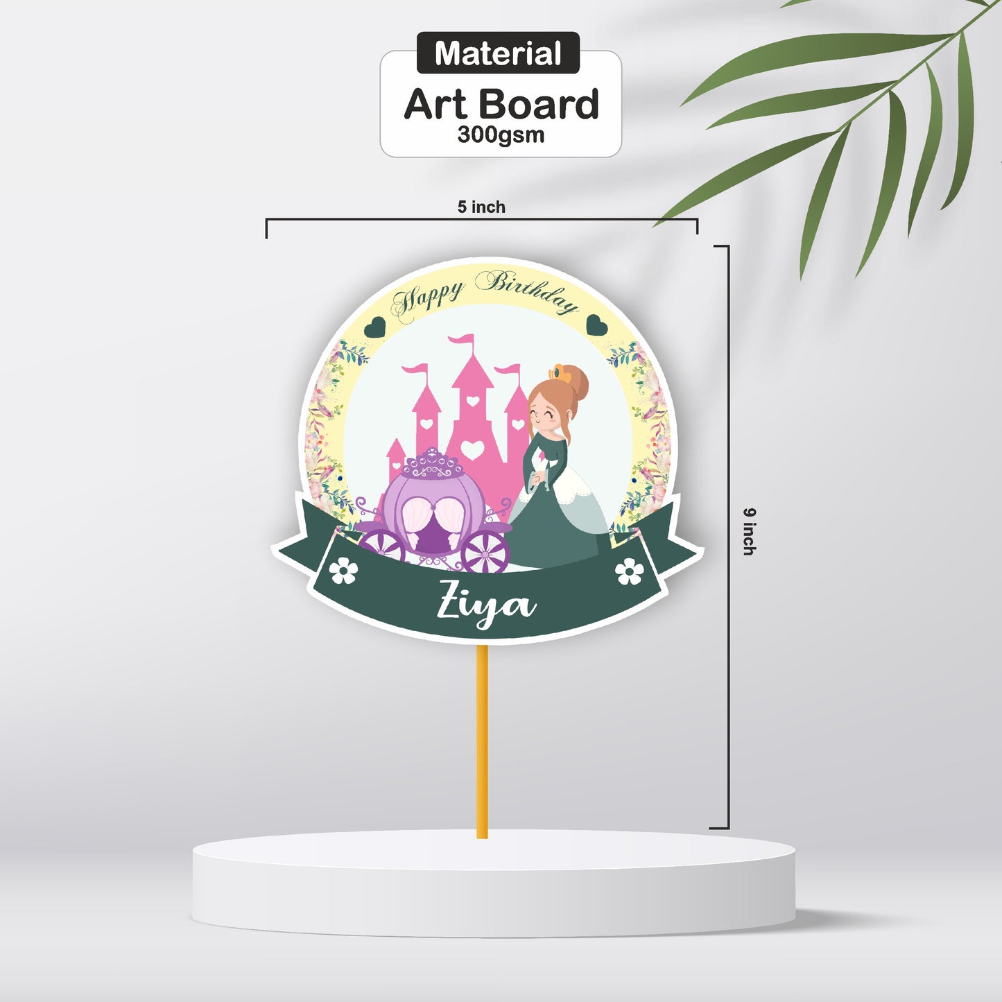 Princess Theme Classic Caketopper