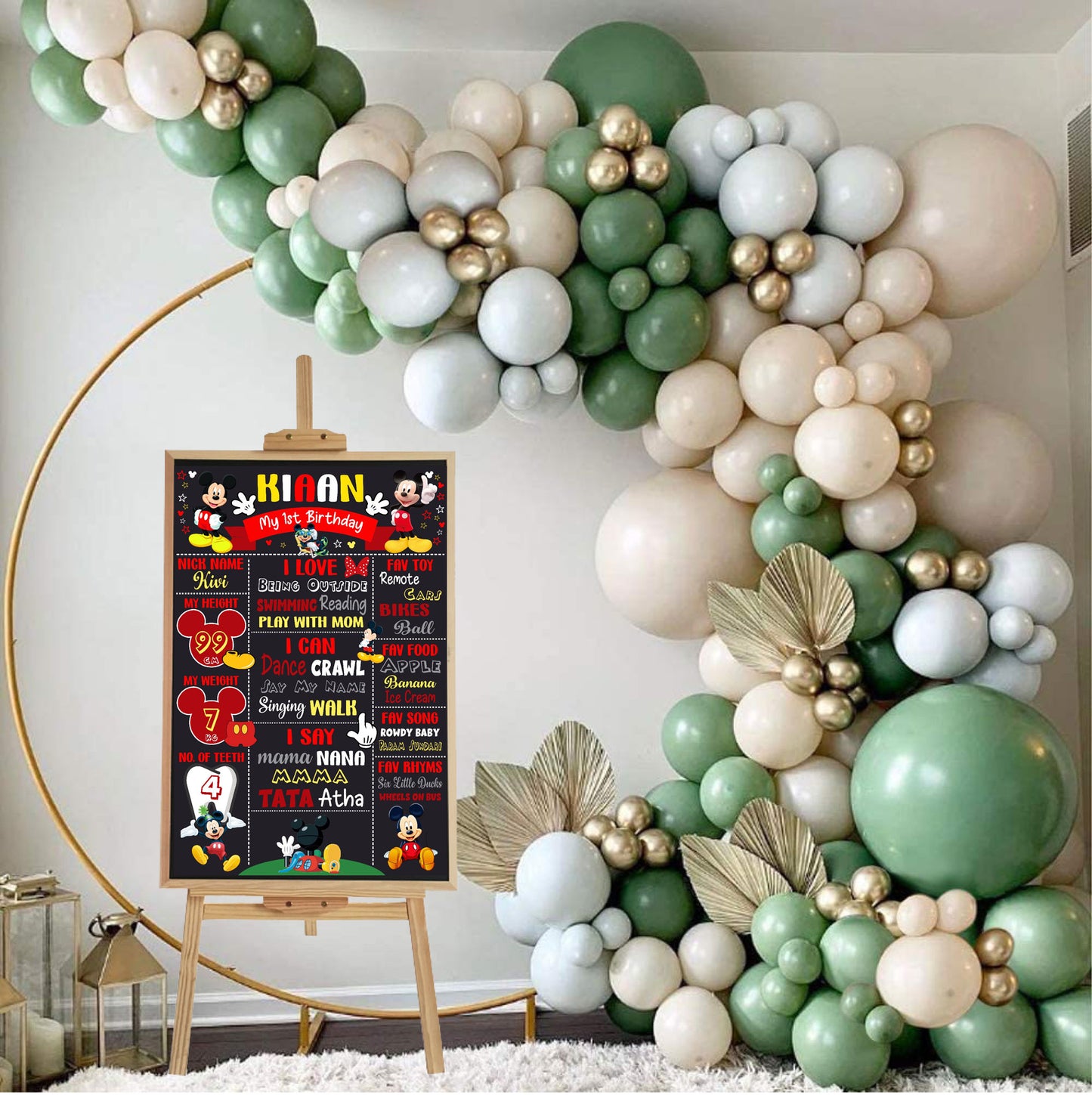 Mickey Mouse Theme Chalkboard