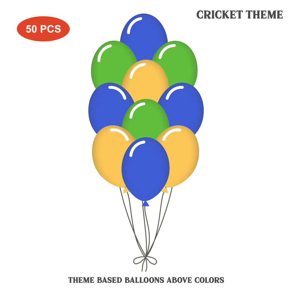 Cricket Theme Balloons
